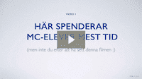 video 1 - här spenderar mc-elever mest tid